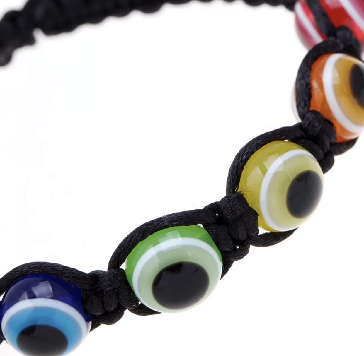 Evil Eye Rainbow Beaded Bracelet